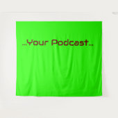 Groen Scherm - Uw woorden wandtapijt Wandkleed (Voorkant (horizontaal))