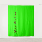 Groen Scherm - Uw woorden wandtapijt Wandkleed (Voorkant)