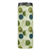 Groen schetsenpatroon thermosbeker (Achterkant)