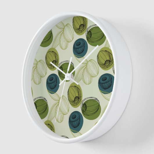 Groen schetsentrekpatroon keuken (Hoek)