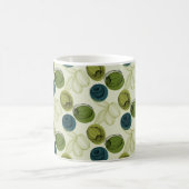 Groen schetsentrekpatroon keuken koffiemok (Center)