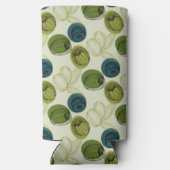 Groen schetsentrekpatroon keuken seltzer blikjeskoeler (Achterkant)