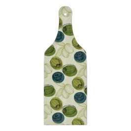 Groen schetsentrekpatroon keuken snijplank