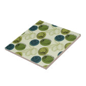 Groen schetsentrekpatroon keuken tegeltje (Zijkant)