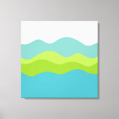 Groen schiereiland canvas afdruk (Voorkant)