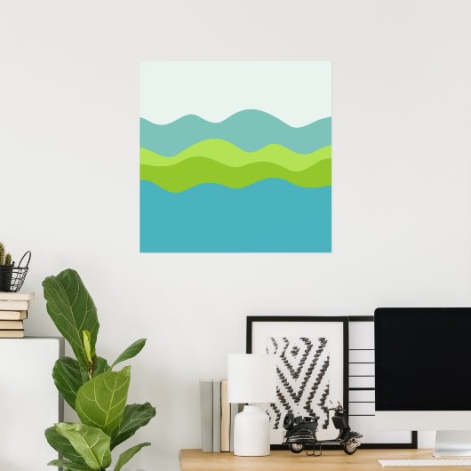 Groen schiereiland poster (Thuiskantoor)