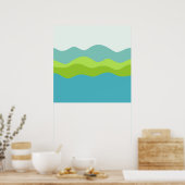 Groen schiereiland poster (Keuken)