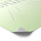 Groen schijn met zilverglitter-Poster Poster (Hoek)