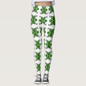 Groen schildpad leggings (Voorkant)