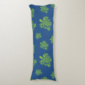 Groen schildpad lichaamskussen (Voorkant Verticaal)