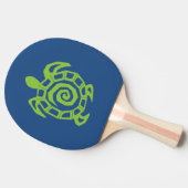 Groen schildpad tafeltennisbatje (Zijkant)