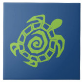 Groen schildpad tegeltje (Voorkant)