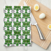 Groen schildpad theedoek (Quarter Fold)