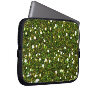 Groen schittert Laptop Sleeve