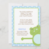 Groen schoeisel met leder (blauw) met twee zijden kaart (Achterkant)