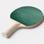 Groen schoolbord tafeltennisbatje (Voorkant Gekanteld)