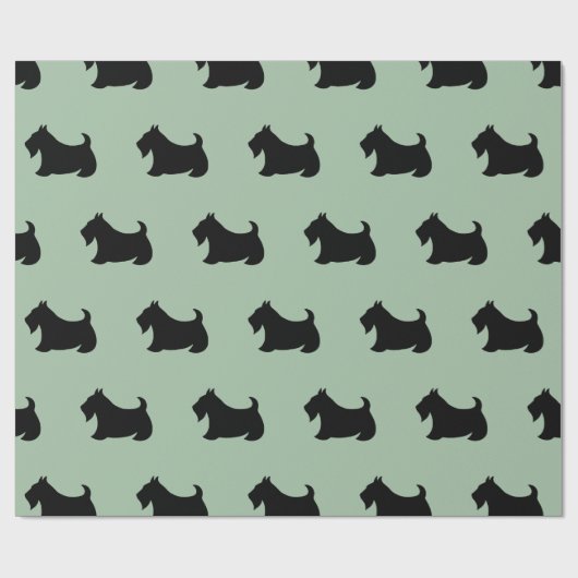 Groen Schots termijnwerkdocument Cadeaupapier (Vlak)