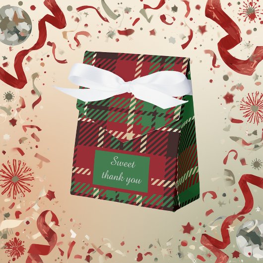 groen schotse land bruiloft bedankdoosjes