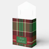 groen schotse land bruiloft bedankdoosjes (Geopend)