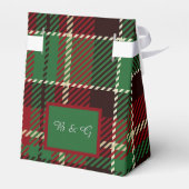 groen schotse land bruiloft bedankdoosjes (Achterkant)