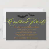 Groen script voor Costume Party Kaart (Voorkant)
