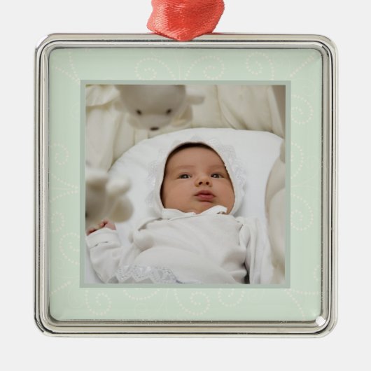 (groen) scrollen metalen ornament (Voorkant)