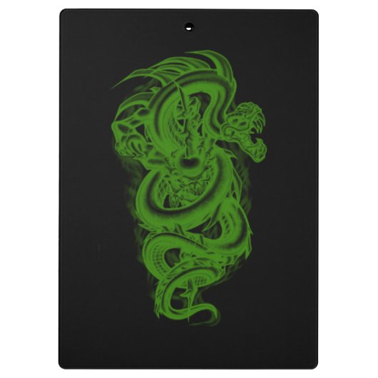 Groen serpent-klembord klembord (Achterkant)