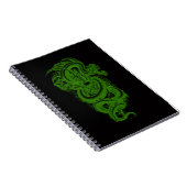 Groen Serpent Spiraal Notebook Notitieboek (Rechterzijde)