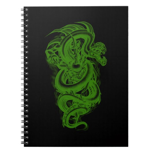 Groen Serpent Spiraal Notebook Notitieboek (Voorkant)