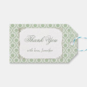 Groen  Shabby Vrijgezellenfeest Cadeaulabel (Voorkant (Horizontaal))