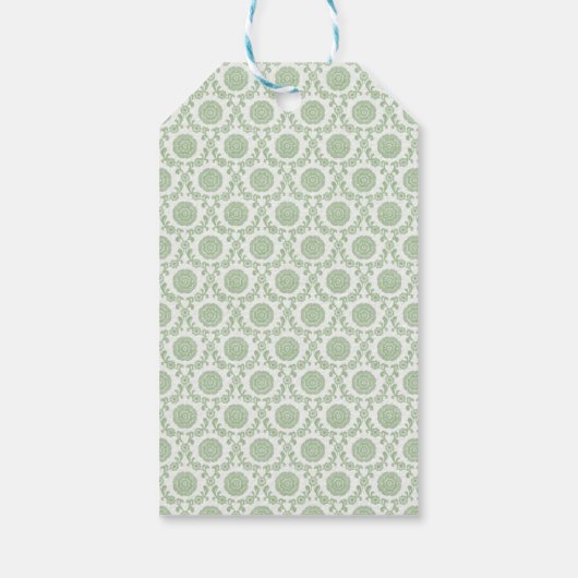 Groen  Shabby Vrijgezellenfeest Cadeaulabel (Achterkant)