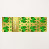 groen, shamrock, goud, giny, santa petricks yogamat (Achterkant (horizontaal))