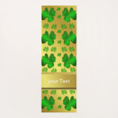 groen, shamrock, goud, giny, santa petricks yogamat (Achterkant)