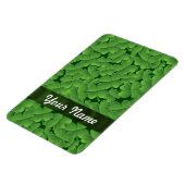 Groen shamrock-patroon magneet (Linkerzijde)