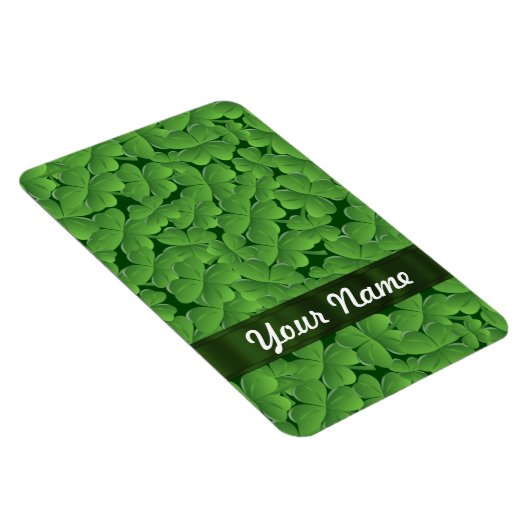 Groen shamrock-patroon magneet (Rechterzijde)