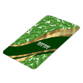 Groen shamrock-patroon magneet (Linkerzijde)