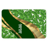 Groen shamrock-patroon magneet (Horizontaal)