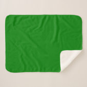 Groen Sherpa Deken (Voorkant (horizontaal))