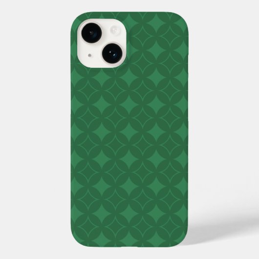 Groen Shippo-patroon Case-Mate iPhone Case (Achterkant)
