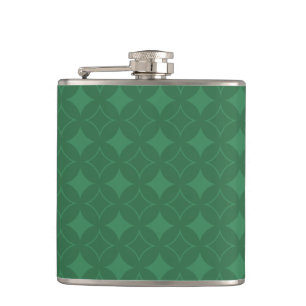 Groen Shippo-patroon Heupfles