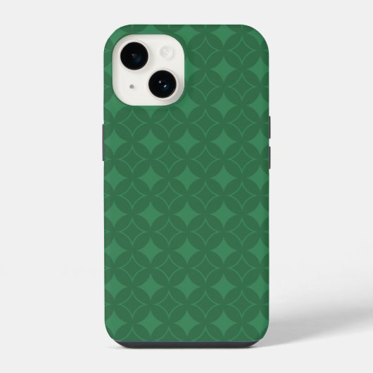 Groen Shippo-patroon iPhone Hoesje (Achterkant)