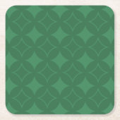 Groen Shippo-patroon Kartonnen Onderzetters (Voorkant)