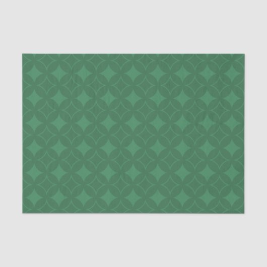 Groen Shippo-patroon Tissuepapier (Voorkant)