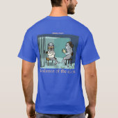 Groen Shirt "Stilte van de Clams" (achterzijde) (Achterkant)