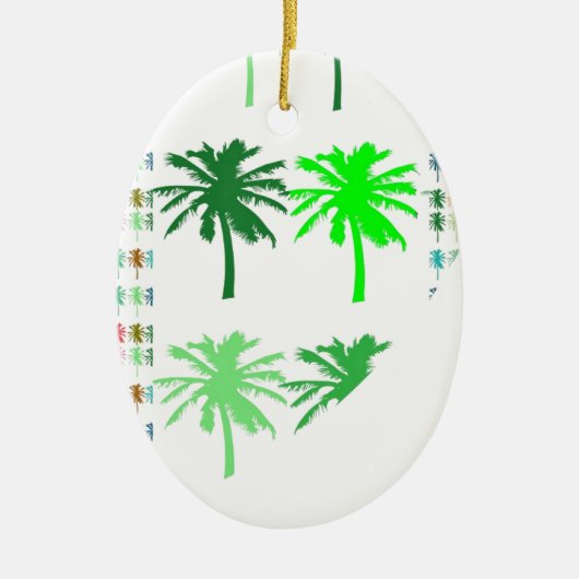 Groen SHOW : Bomen LOTS VAN TREES lowprice giften Keramisch Ornament (Voorkant)