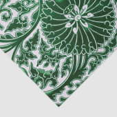  groen sierbloemmotief tissuepapier (Detail)
