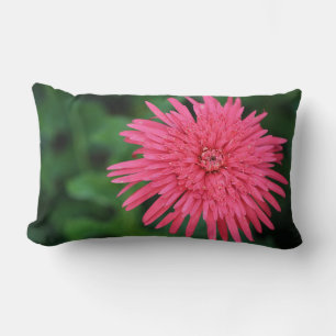 Groen Sierkussen met een prachtige roze bloemetje Kussen