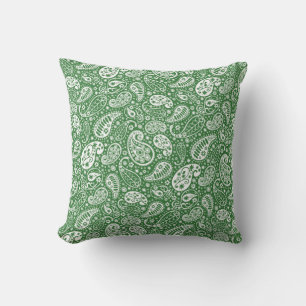 Groen Sierkussen van Paisley"