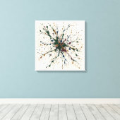 Groen Signaal Canvas Afdruk (Insitu (Houten vloer))