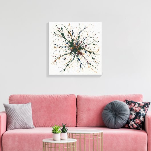 Groen Signaal Canvas Afdruk (Insitu (Woonkamer))